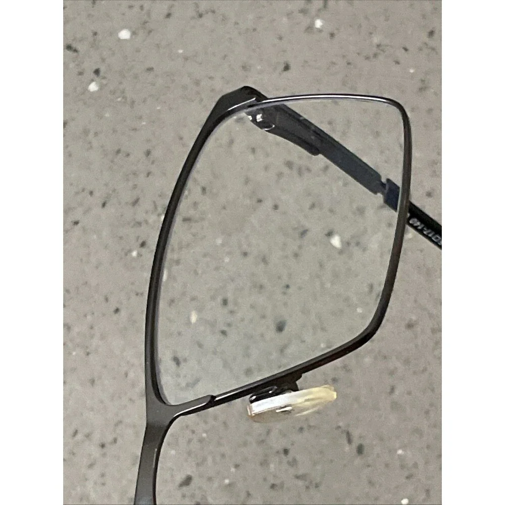 Merry's Black Square Eyeglasses Frames Only 55-17-140 C4 9057 Italy